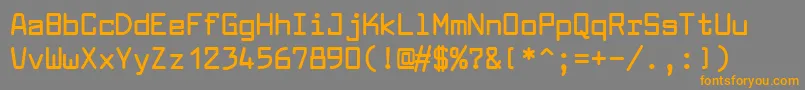 LarabiefontBold Font – Orange Fonts on Gray Background