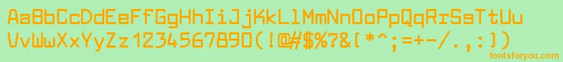LarabiefontBold Font – Orange Fonts on Green Background