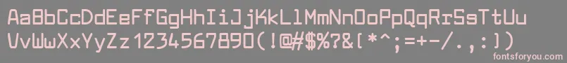 LarabiefontBold Font – Pink Fonts on Gray Background