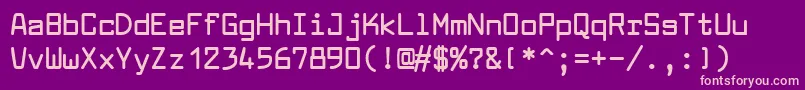 LarabiefontBold Font – Pink Fonts on Purple Background