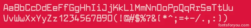 LarabiefontBold Font – Pink Fonts on Red Background