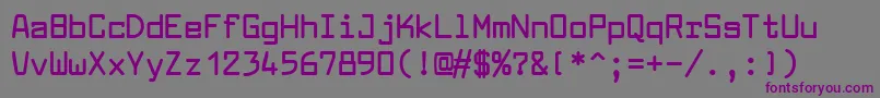 LarabiefontBold Font – Purple Fonts on Gray Background