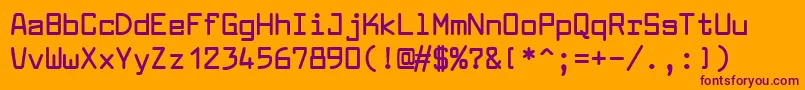 LarabiefontBold Font – Purple Fonts on Orange Background