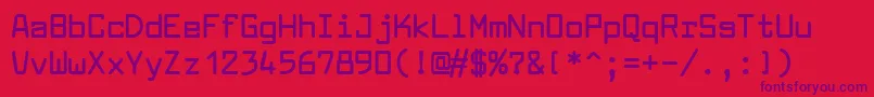 LarabiefontBold Font – Purple Fonts on Red Background