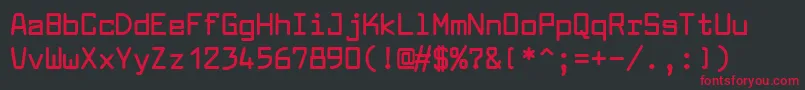 LarabiefontBold Font – Red Fonts on Black Background