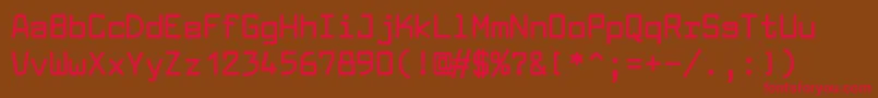 LarabiefontBold Font – Red Fonts on Brown Background