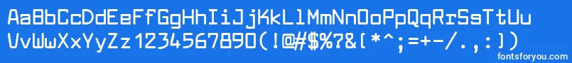 LarabiefontBold Font – White Fonts on Blue Background