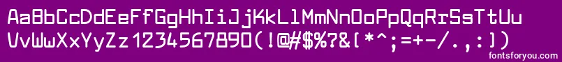 LarabiefontBold Font – White Fonts on Purple Background