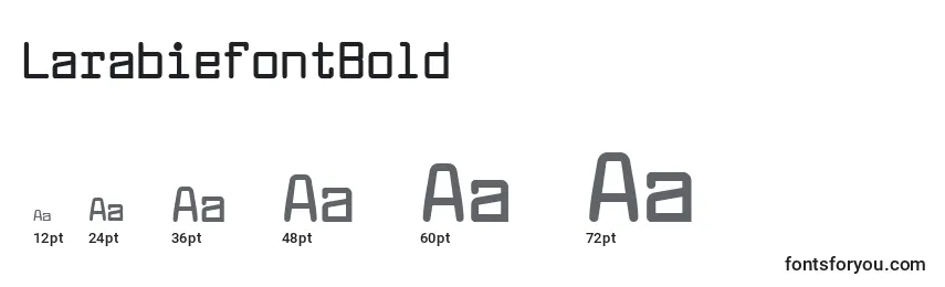 LarabiefontBold Font Sizes