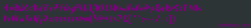 Шрифт Bolid – фиолетовые шрифты на чёрном фоне