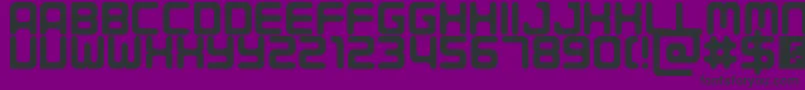 Porque Font – Black Fonts on Purple Background