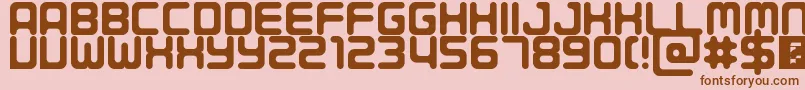 Шрифт Porque – коричневые шрифты на розовом фоне