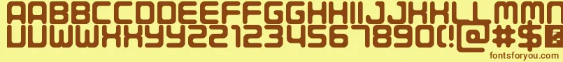 Porque Font – Brown Fonts on Yellow Background