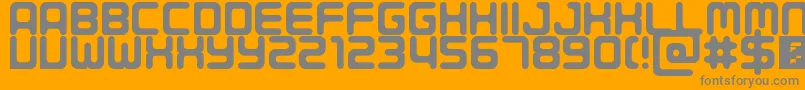 Porque Font – Gray Fonts on Orange Background
