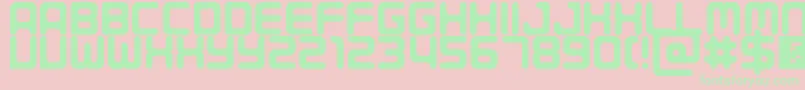 Porque Font – Green Fonts on Pink Background