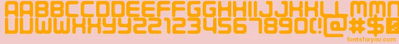 Porque Font – Orange Fonts on Pink Background