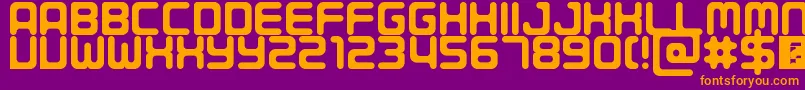 Porque Font – Orange Fonts on Purple Background
