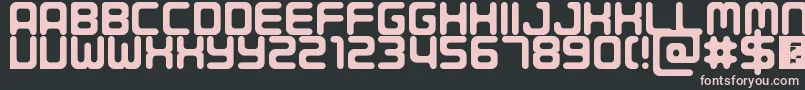 Porque Font – Pink Fonts on Black Background