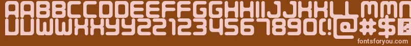 Porque Font – Pink Fonts on Brown Background