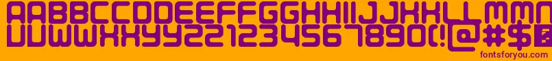 More about Porque Font Porque Font – Purple Fonts on Orange Background