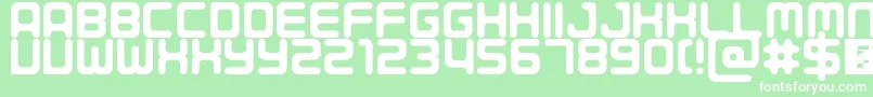 Porque Font – White Fonts on Green Background