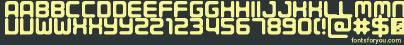 Porque Font – Yellow Fonts on Black Background