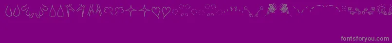 TheManpu Font – Gray Fonts on Purple Background