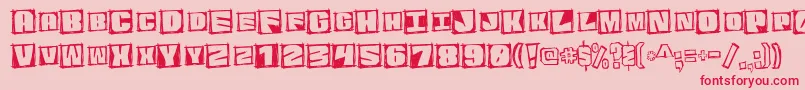 Saiba mais sobre a fonte GraphicattitudeMono Fonte GraphicattitudeMono – fontes vermelhas em um fundo rosa