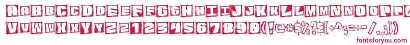 GraphicattitudeMono Font – Red Fonts on White Background