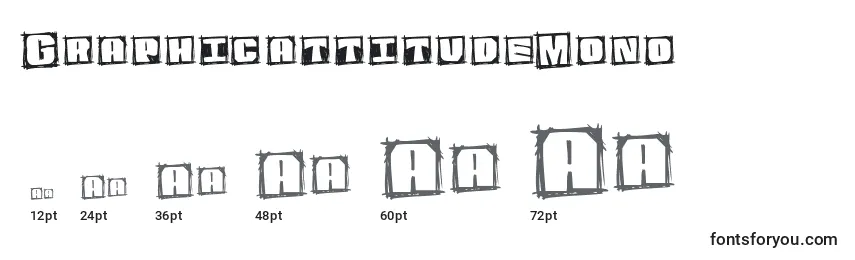 Размеры шрифта GraphicattitudeMono