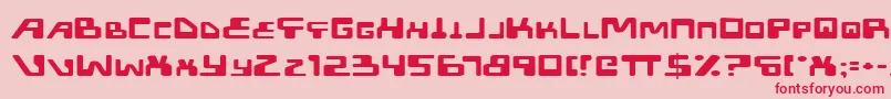 XpedExpanded Font – Red Fonts on Pink Background