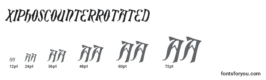 XiphosCounterRotated Font Sizes
