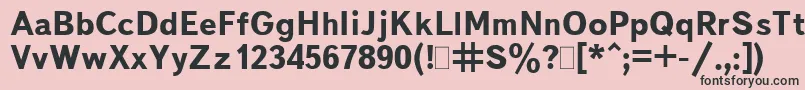 BukvarnayaBold.001.001 Font – Black Fonts on Pink Background