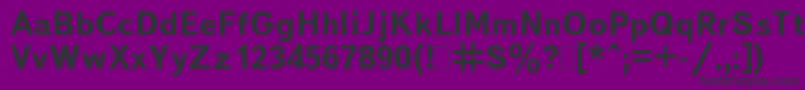 フォントBukvarnayaBold.001.001 – 紫の背景に黒い文字