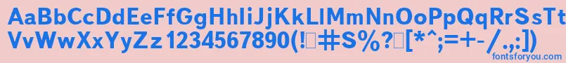 BukvarnayaBold.001.001 Font – Blue Fonts on Pink Background