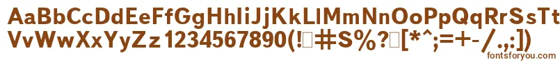 BukvarnayaBold.001.001 Font – Brown Fonts on White Background