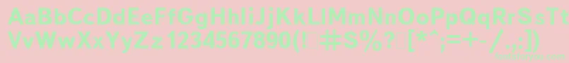 BukvarnayaBold.001.001 Font – Green Fonts on Pink Background