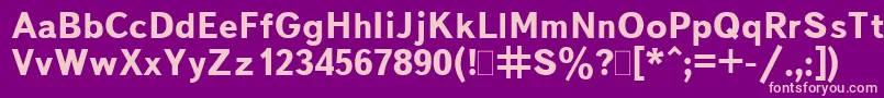 BukvarnayaBold.001.001 Font – Pink Fonts on Purple Background