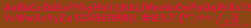 BukvarnayaBold.001.001 Font – Red Fonts on Brown Background