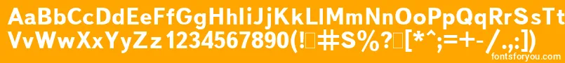 BukvarnayaBold.001.001 Font – White Fonts on Orange Background