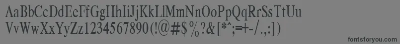 RespectPlain.001.00169nh Font – Black Fonts on Gray Background