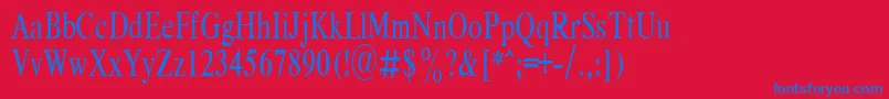 RespectPlain.001.00169nh Font – Blue Fonts on Red Background
