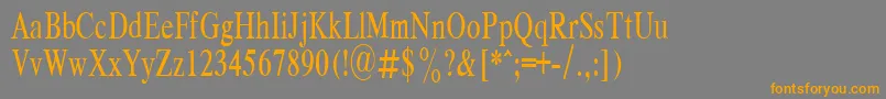 RespectPlain.001.00169nh Font – Orange Fonts on Gray Background