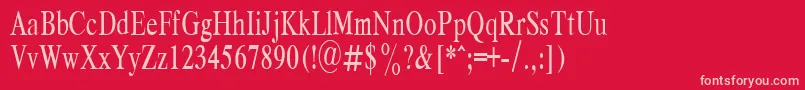 RespectPlain.001.00169nh Font – Pink Fonts on Red Background