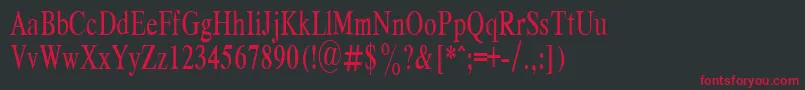 RespectPlain.001.00169nh Font – Red Fonts on Black Background