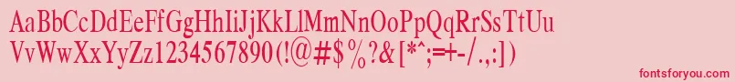 RespectPlain.001.00169nh Font – Red Fonts on Pink Background