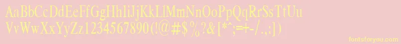 RespectPlain.001.00169nh Font – Yellow Fonts on Pink Background