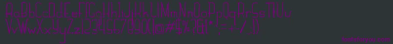 HandSlab Font – Purple Fonts on Black Background