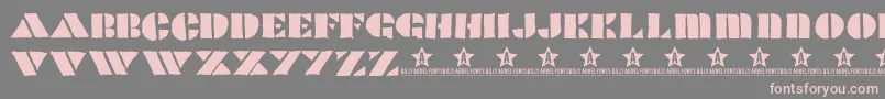 PopcornTrial Font – Pink Fonts on Gray Background