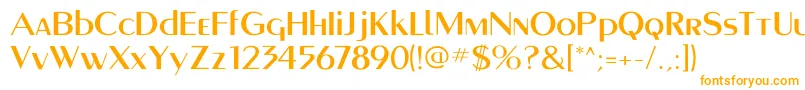 Montereymediumflf Font – Orange Fonts on White Background